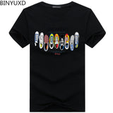 BINYUXD hot sale 2018 Summer brand fashion cotton o-neck men t shirts SNEAKERS shoes printed T-Shirt for man plus size s-5xl