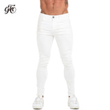 GINGTTO Jeans Men Elastic Waist Skinny Jeans Men