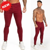 GINGTTO Jeans Men Elastic Waist Skinny Jeans Men