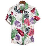 Summer Man Shirt Mens Ethnic Printed
