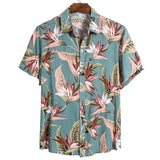 Summer Man Shirt Mens Ethnic Printed