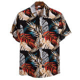 Summer Man Shirt Mens Ethnic Printed