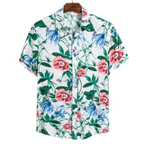 Summer Man Shirt Mens Ethnic Printed