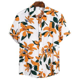 Summer Man Shirt Mens Ethnic Printed