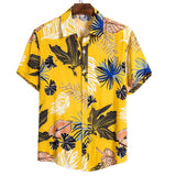 Summer Man Shirt Mens Ethnic Printed