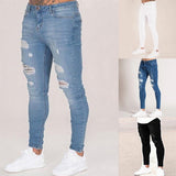 Oeak Mens Solid Color  Jeans
