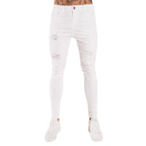 Oeak Mens Solid Color  Jeans