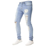 Oeak Mens Solid Color  Jeans