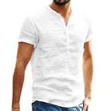 Men's Shirts Linen Summer
