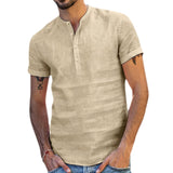 Men's Shirts Linen Summer
