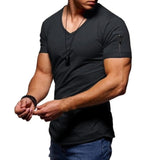 Shirt Men Casual Short Sleeved Buttons Up